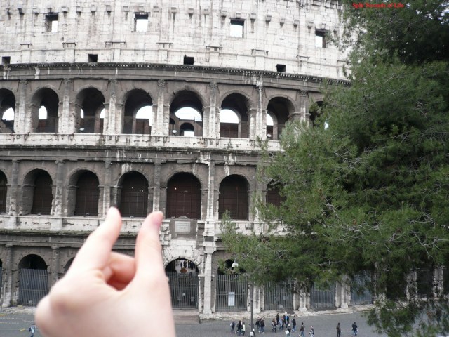 A touch of Rome's most famous building: The colloseum!