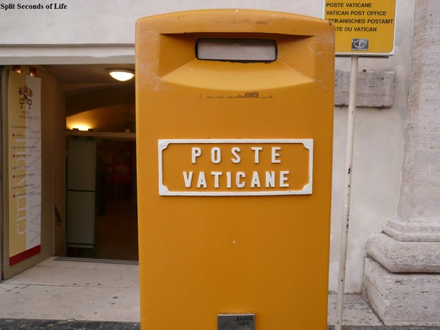 When you now that you are in Vatican...